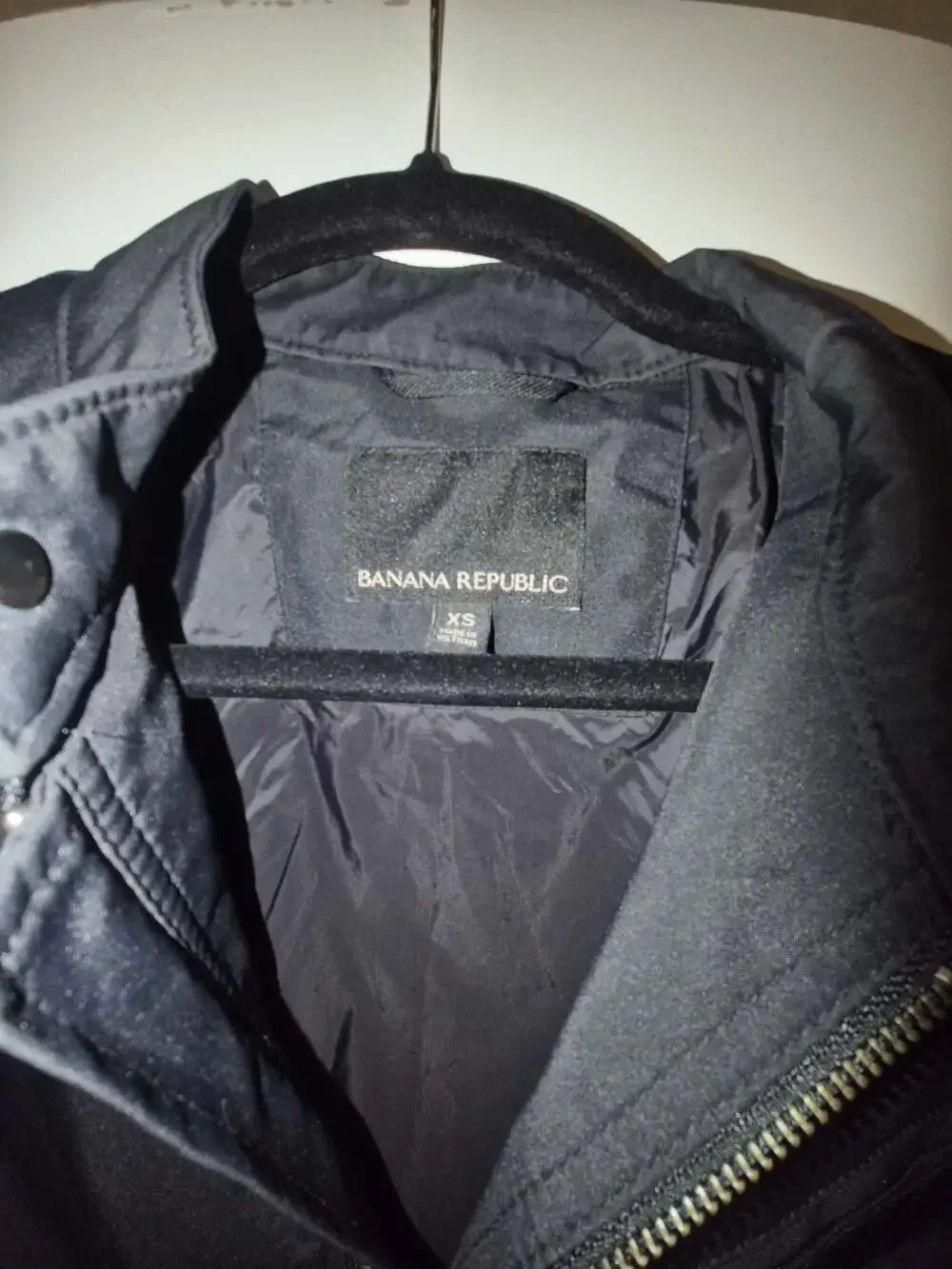Banana Republic Black Tech Motion Racer Biker Jacket
